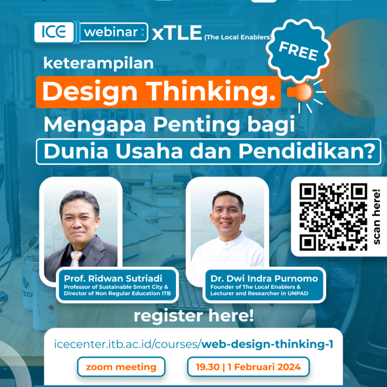 Free Webinar : keterampilan Design Thinking, Kenapa penting bagi Dunia Usaha dan Pendidikan?