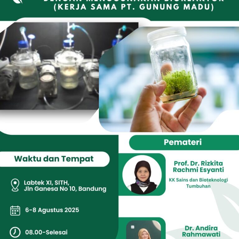 Terlindungi: PELATIHAN KULTUR JARINGAN TANAMAN DENGAN MENGGUNAKAN BIOREAKTOR