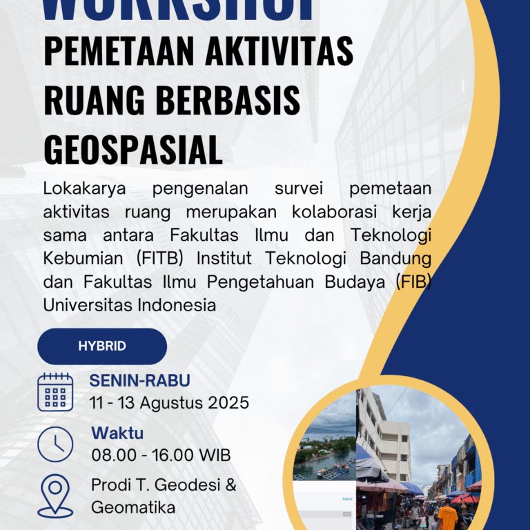Workshop Pemetaan Aktivitas Ruang Berbasis Geospasial