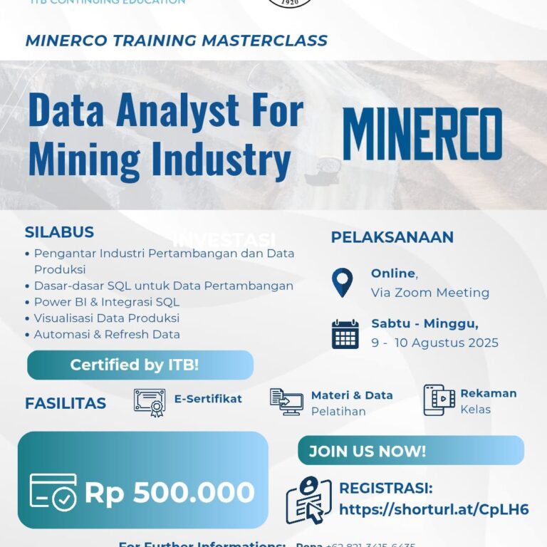 Terlindungi: Data Analyst for Mining Industry