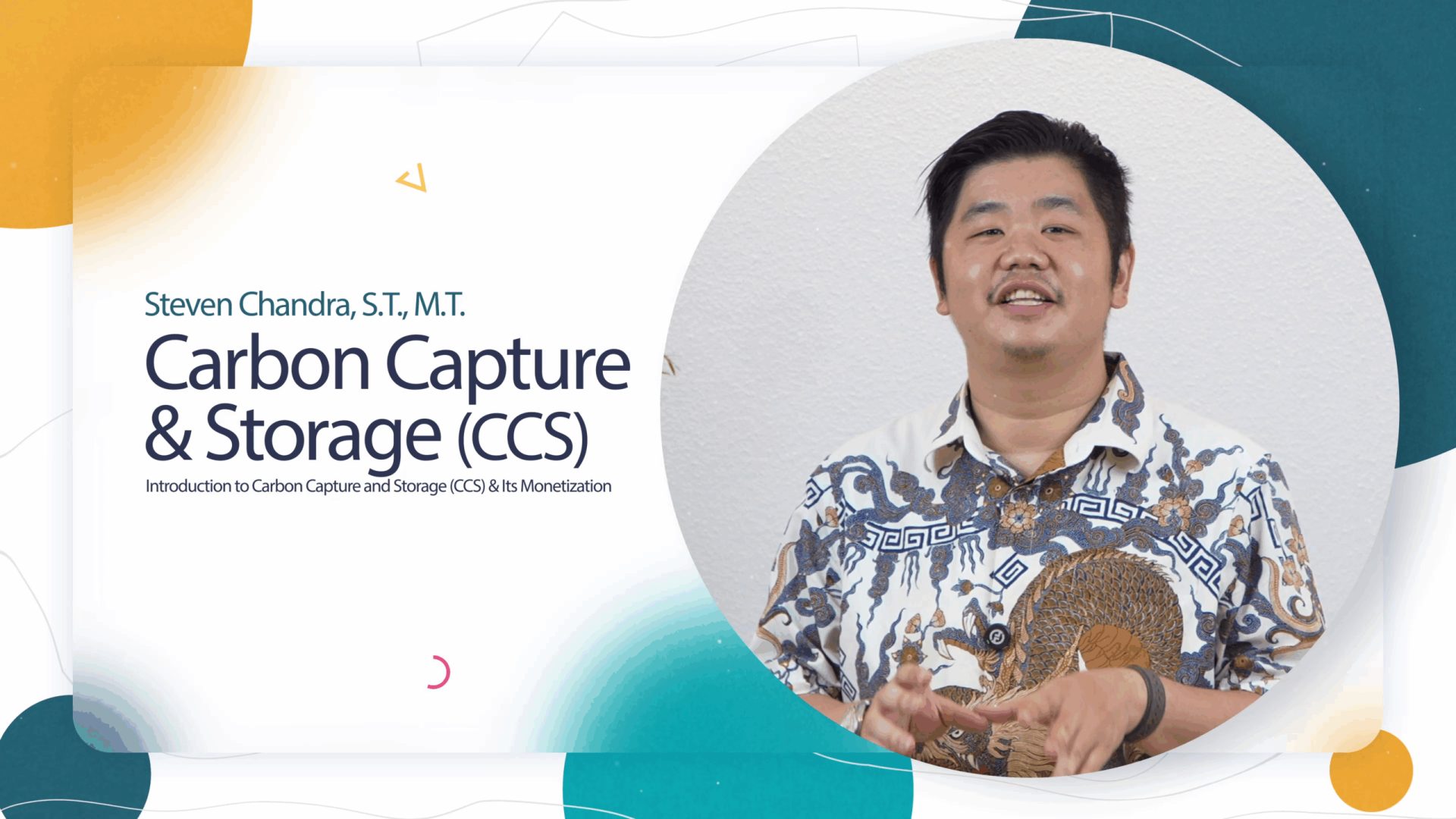 ICE Masterclass: Introduction to Carbon Capture and Storage (CCS) & Its Monetization