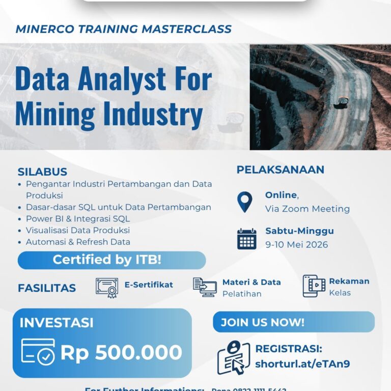 Terlindungi: Data Analyst for Mining Industry