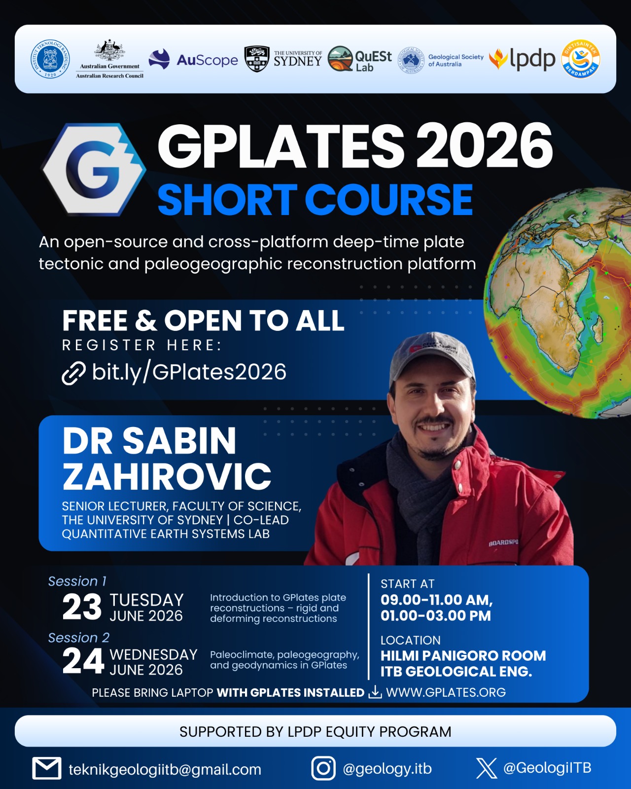 Terlindungi: GPLATES 2026 SHORT COURSE
