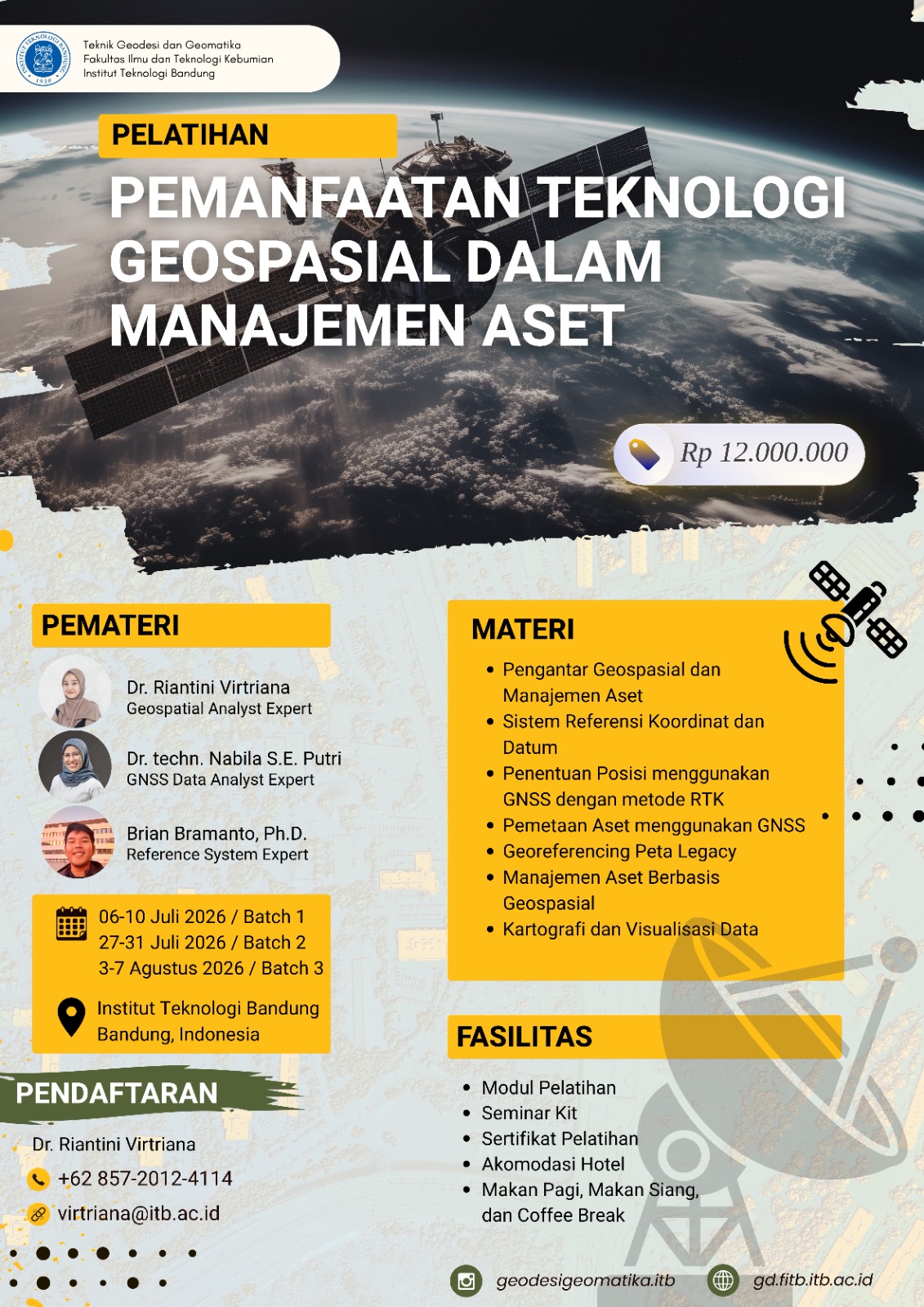 PEKERJAAN PELATIHAN PEMANFAATAN TEKNOLOGI GEOSPASIAL DALAM MANAJEMEN ASET DIVISI LAND AND BUILDING ASSETS TAHUN 2026