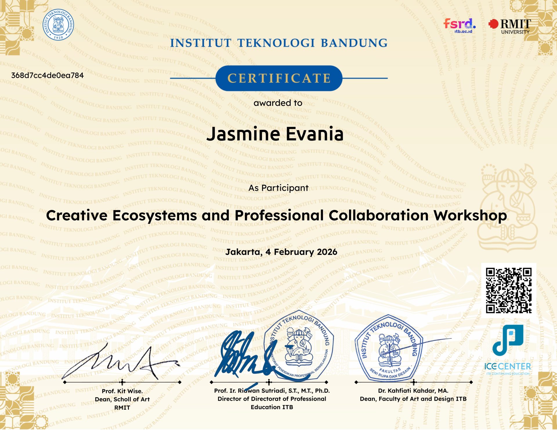 Creative Ecosystems and Professional Collaboration Workshop