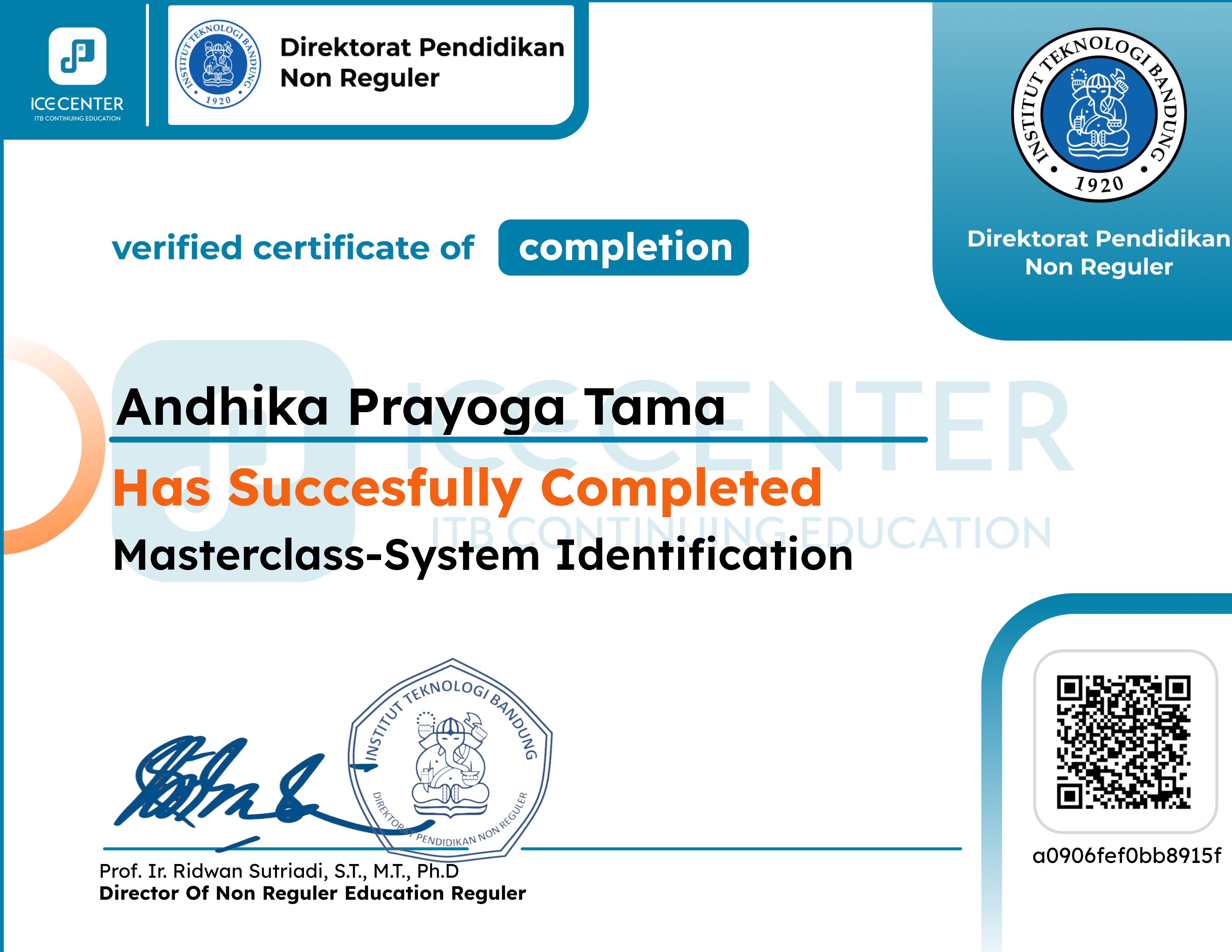 Masterclass-System Identification