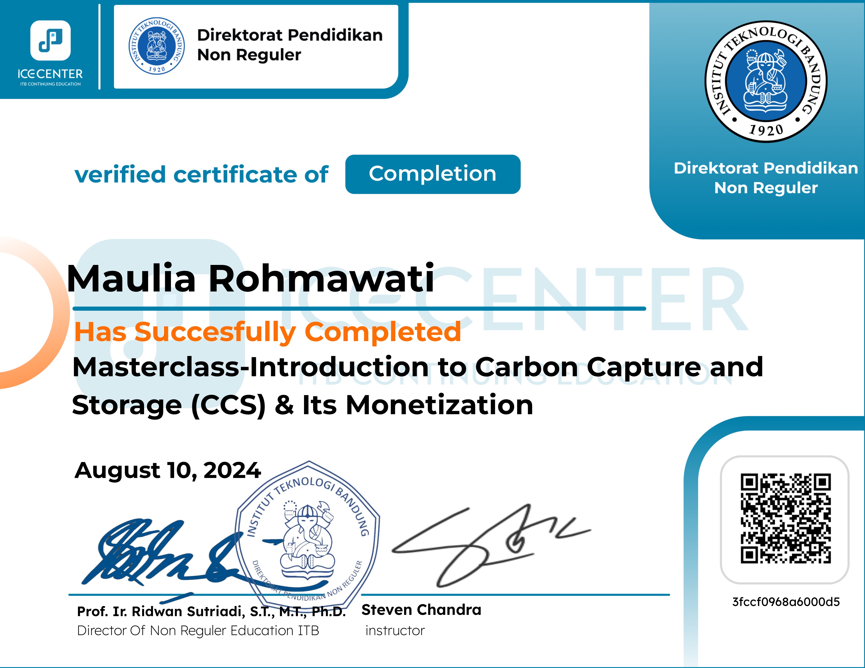 Masterclass-Introduction to Carbon Capture and Storage (CCS) & Its Monetization