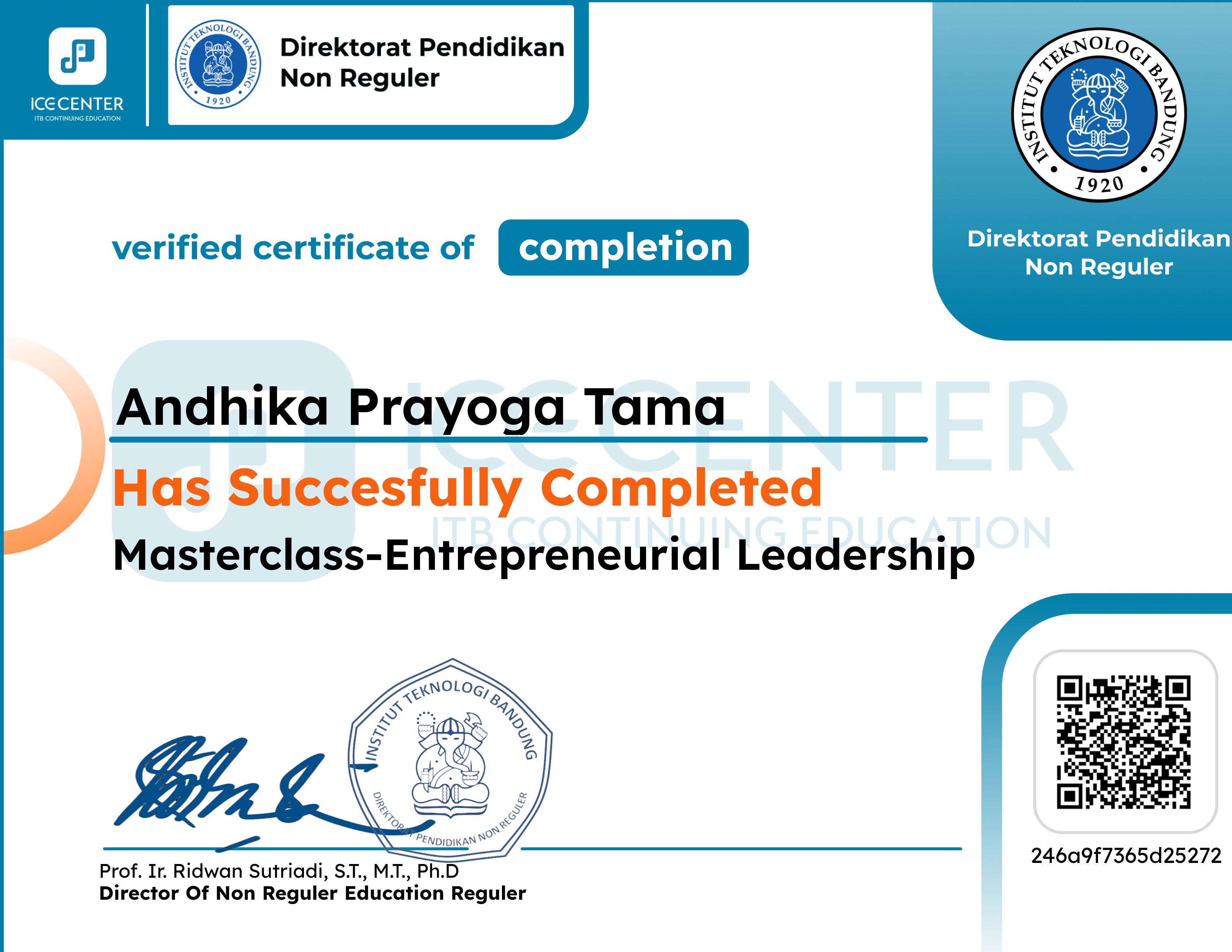 Masterclass-Entrepreneurial Leadership