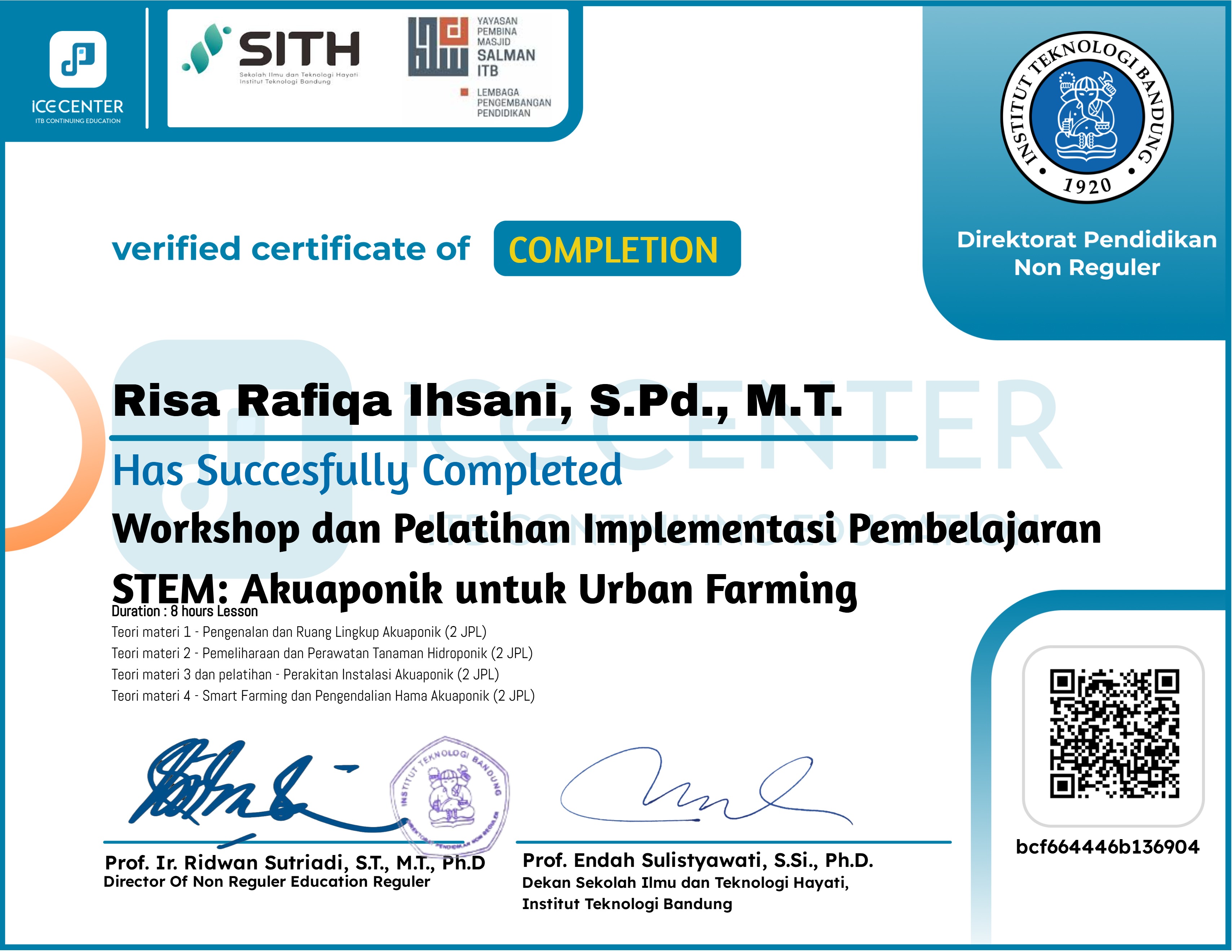 Workshop dan Pelatihan Implementasi Pembelajaran STEM: Akuaponik untuk Urban Farming