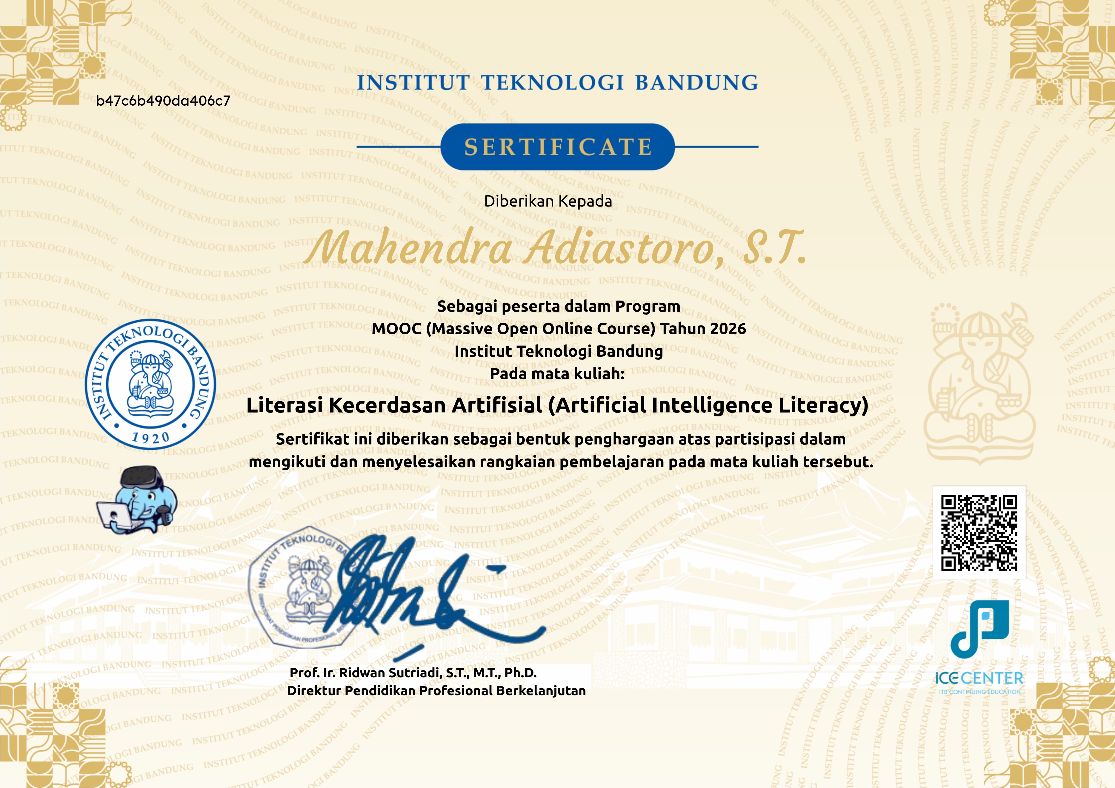 Literasi Kecerdasan Artifisial (Artificial Intelligence Literacy)