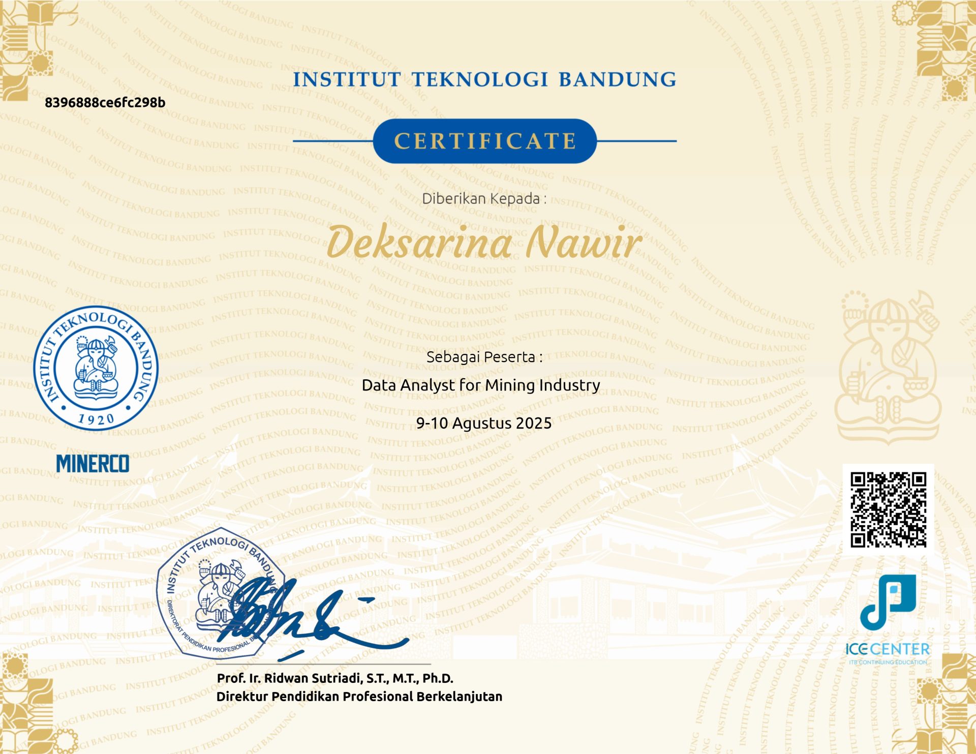 Data Analyst for Mining Industry